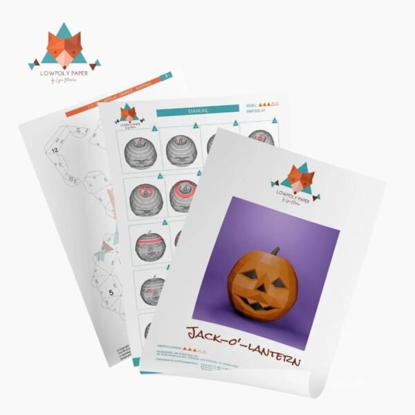 COMBO HALLOWEEN - PAPERCRAFT LOWPOLY (PDF/DXF/SVG) - Image 5