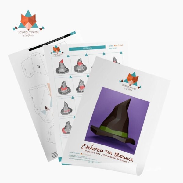 COMBO HALLOWEEN - PAPERCRAFT LOWPOLY (PDF/DXF/SVG) - Image 3