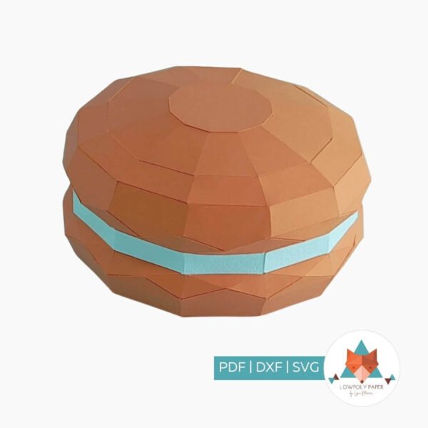 MACARON - PAPERCRAFT LOWPOLY (PDF/DXF/SVG)