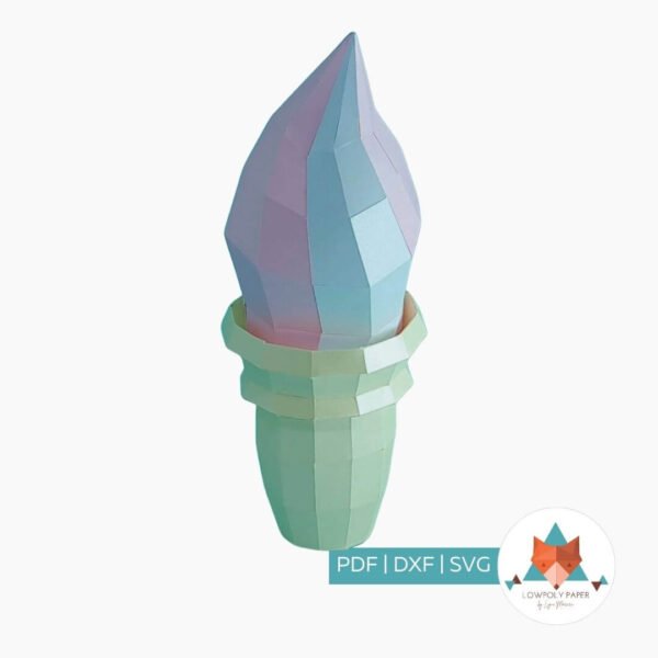 SORVETE - PAPERCRAFT LOWPOLY (PDF/DXF/SVG)