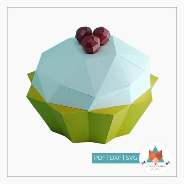 TORTA - PAPERCRAFT LOWPOLY (PDF/DXF/SVG)